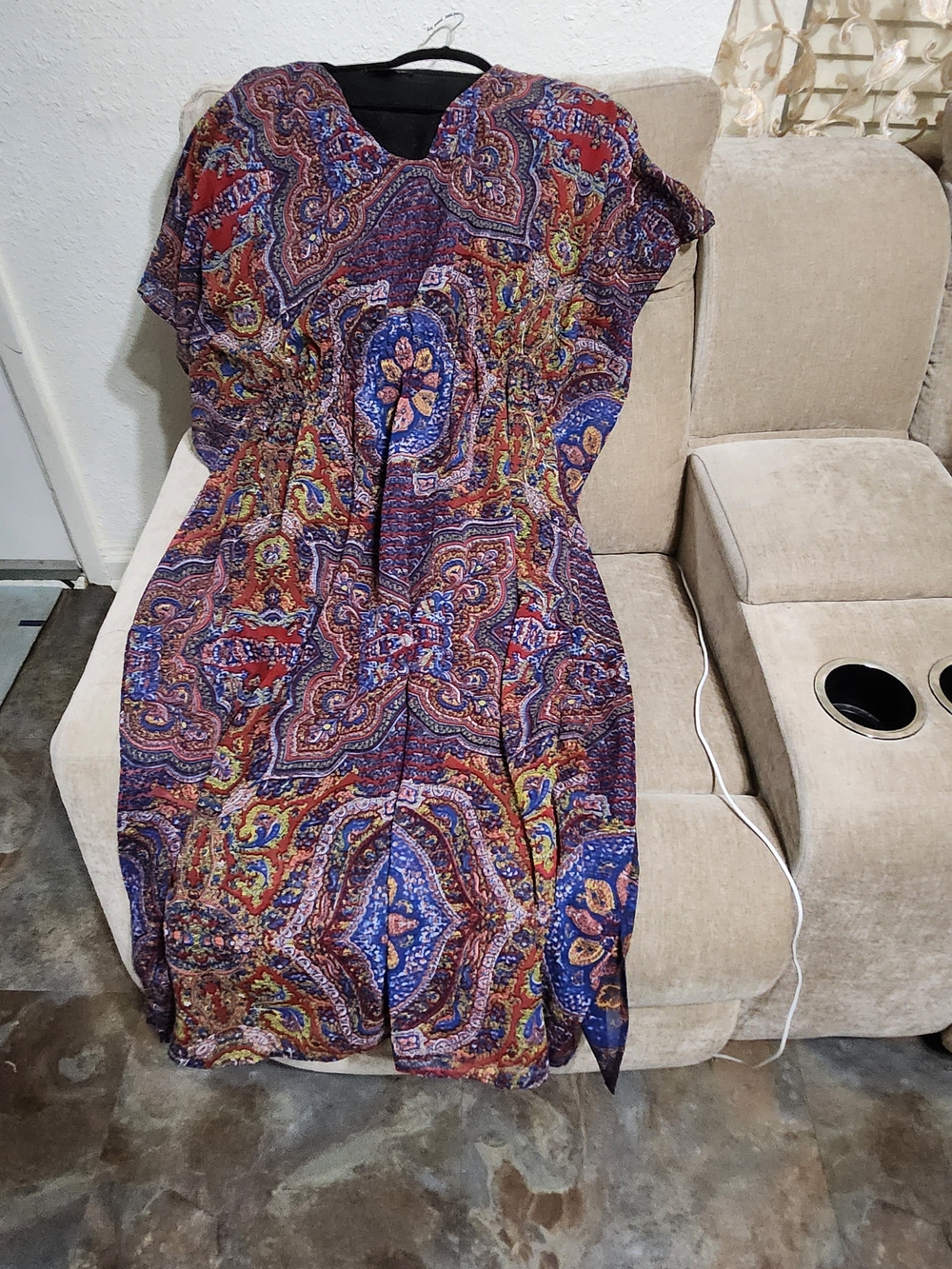 Boho Paisley Print Women's Dress in Multicolor